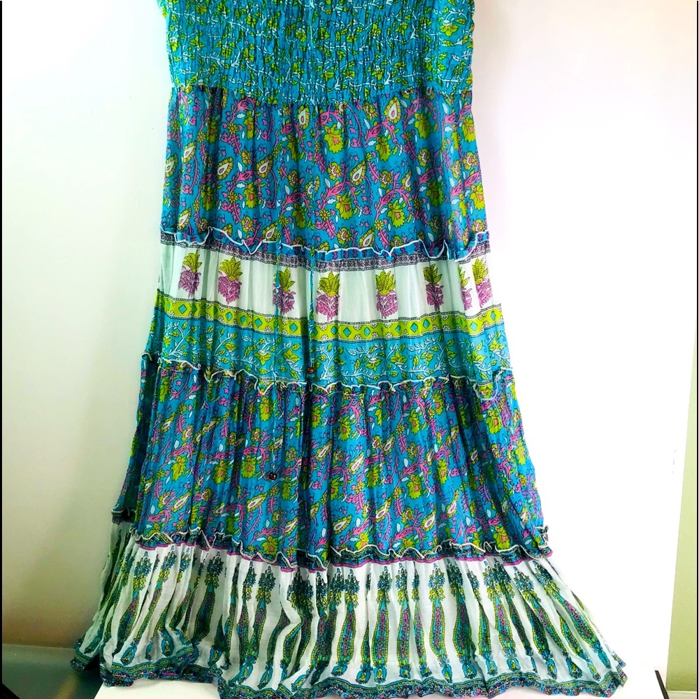 Raviya Paisley Print Halter/Tube Top Dress M